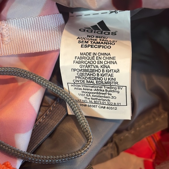 Adidas by Stella McCartney Tropics Floral Backpack euc. - Picture 9 of 10